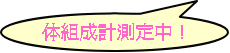 体組成計測定中!